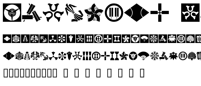 Oriental Icons II font